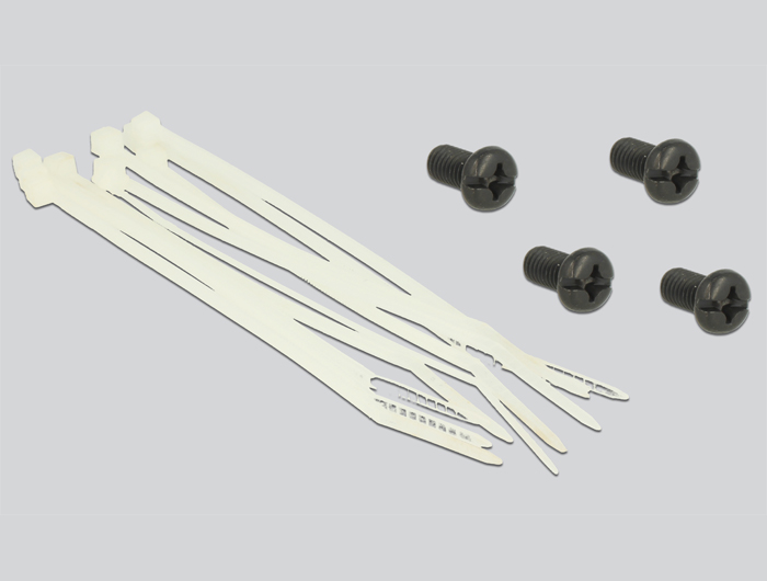 19" Keystone Patchpanel 24 Port drehbar schwarz, Delock® [43340]