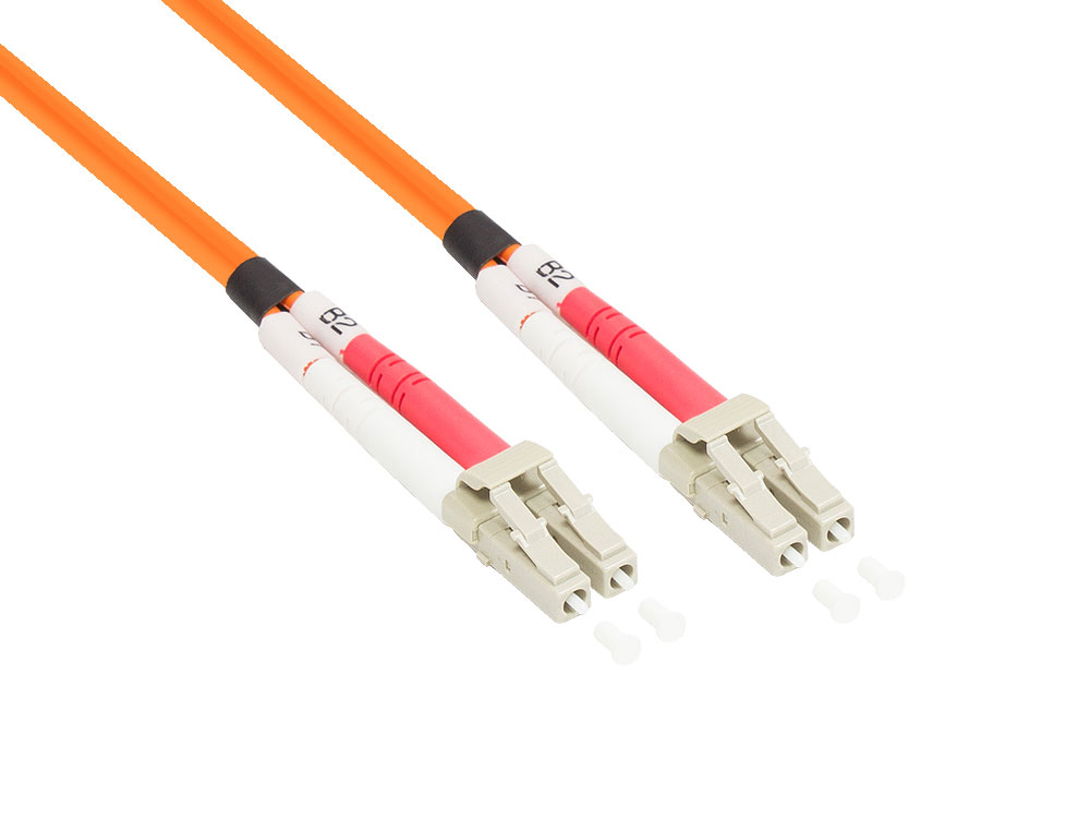 Patchkabel LWL Duplex OM2 (Multimode, 50/125) LC/LC, 50m, Good Connections®