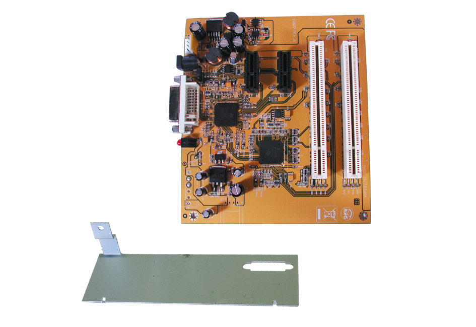 2 x PCI - 2 PCIe Slot Erweiterungs -Board für alle ATX PC Gehäuse Expansion Box, Exsys® [EX-1045]