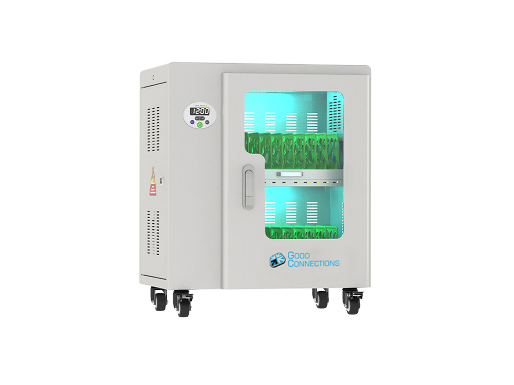 Good Connections® ANTARES PRO T20C Ladewagen bis 11", USB-C™, 30W Port, PD3.0, UVC-Desinfektion, grau