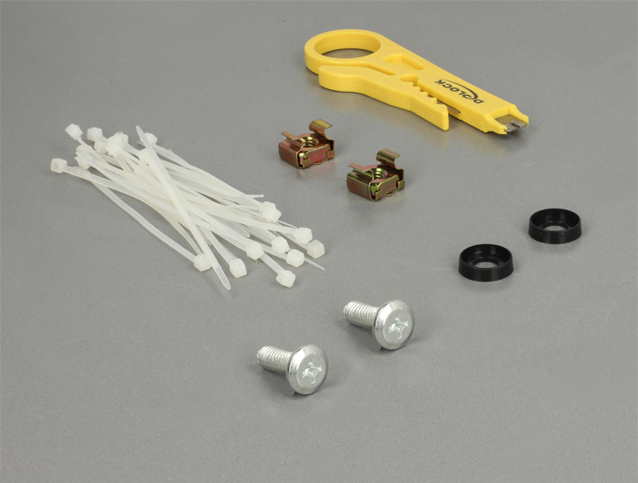 19" Patchpanel 24 Port Cat.6 0.5 HE schwarz, Delock® [43316]