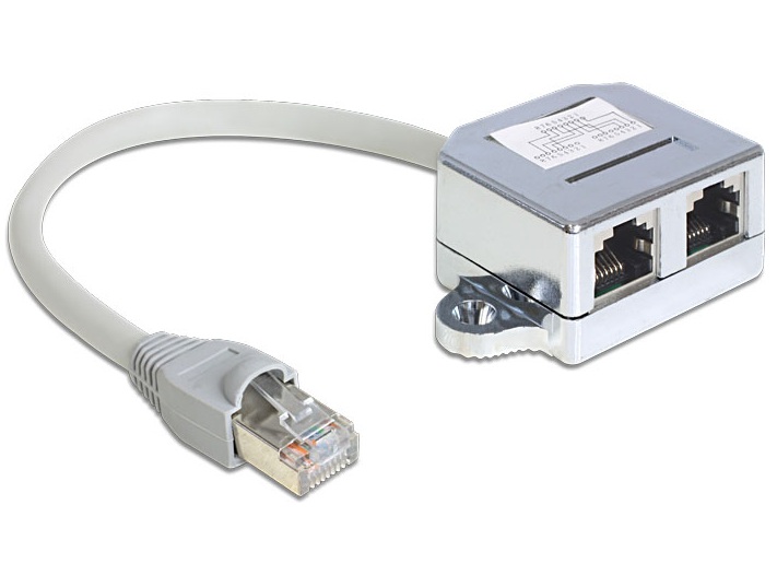 NICz RJ45 Port Doppler 1xSt-an2xBu 1xEthernet 1xISDN Delock® [65441]