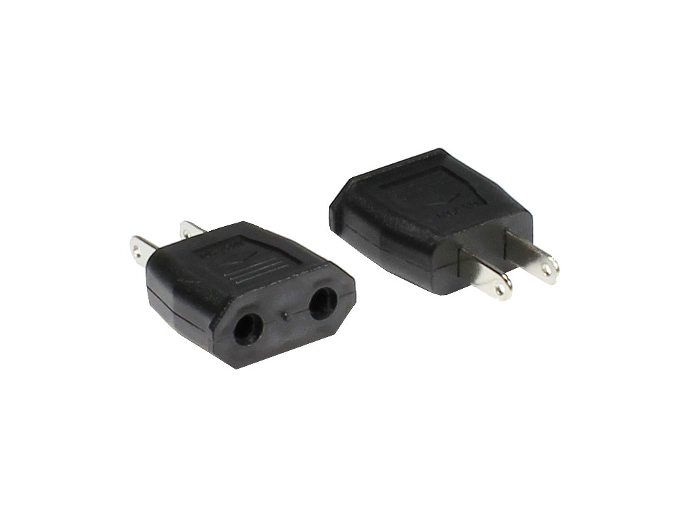 Netzkabeladapter USA 2pin Stecker / Euro 2pin Buchse, Good Connections®