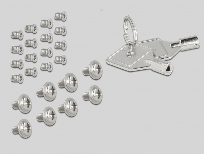 5,25" Wechselrahmen für 4 x 2,5" SATA / SAS HDD / SSD 12 Gb/s, Delock® [47233]