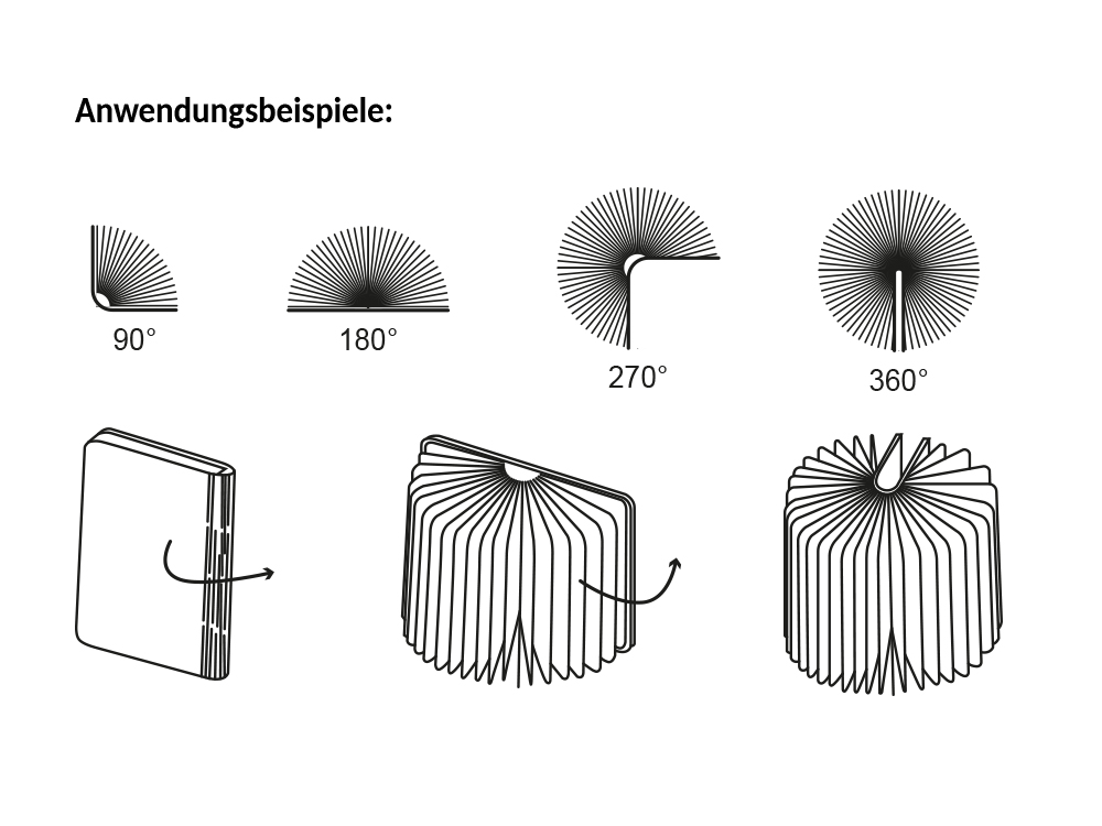 LED Lightbook [L] ahornfarben, 165 x 125 x 25 mm, Good Connections®
