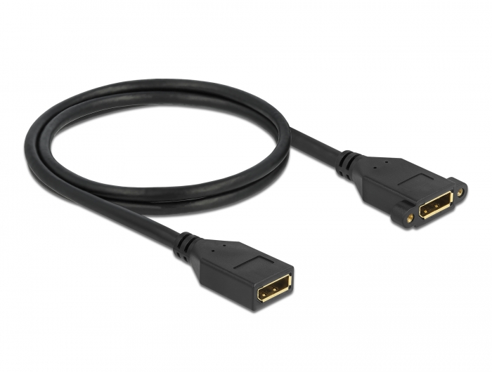 DisplayPort 1.2 Kabel Buchse zu Buchse zum Einbau 4K 60 Hz 1 m, Delock® [87100]