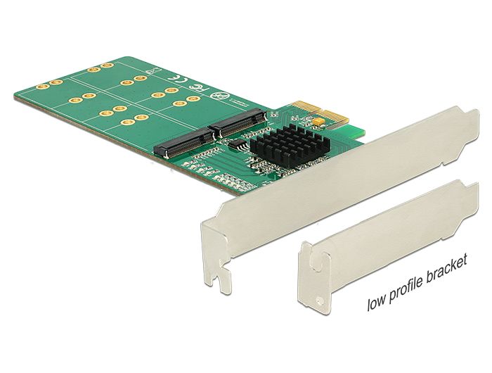 PCI Express Karte an 4x intern M.2 Key B - Low Profile Formfaktor, Delock® [89588]