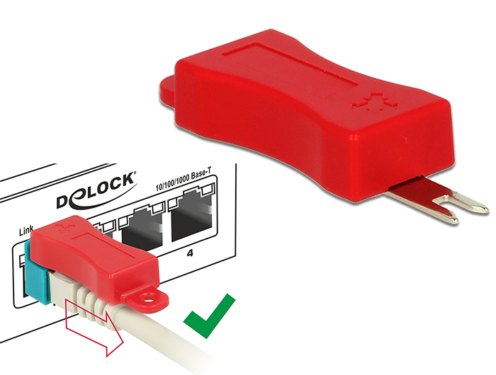 RJ45 Secure Clip, 40 Stück, Delock® [86446]