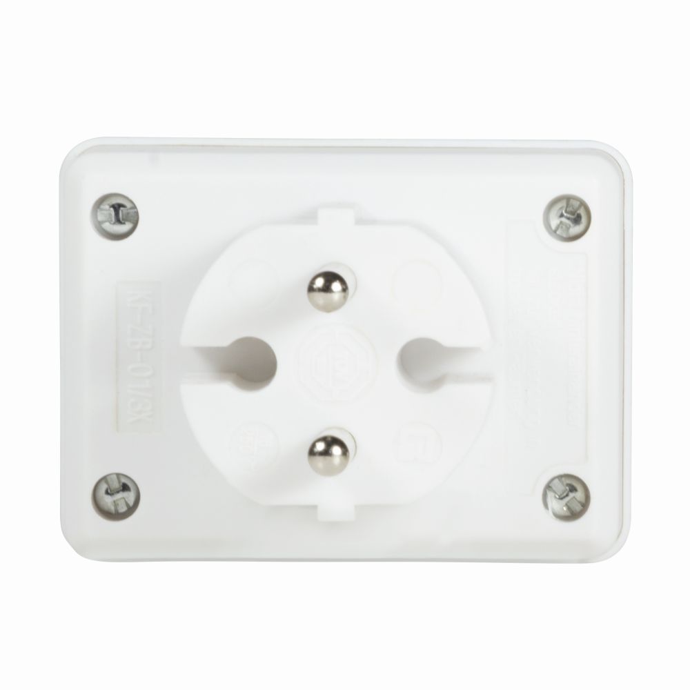 Steckdosenadapter, 3x Euro, 1700W/250V, Weiß, LogiLink® [LPS219]