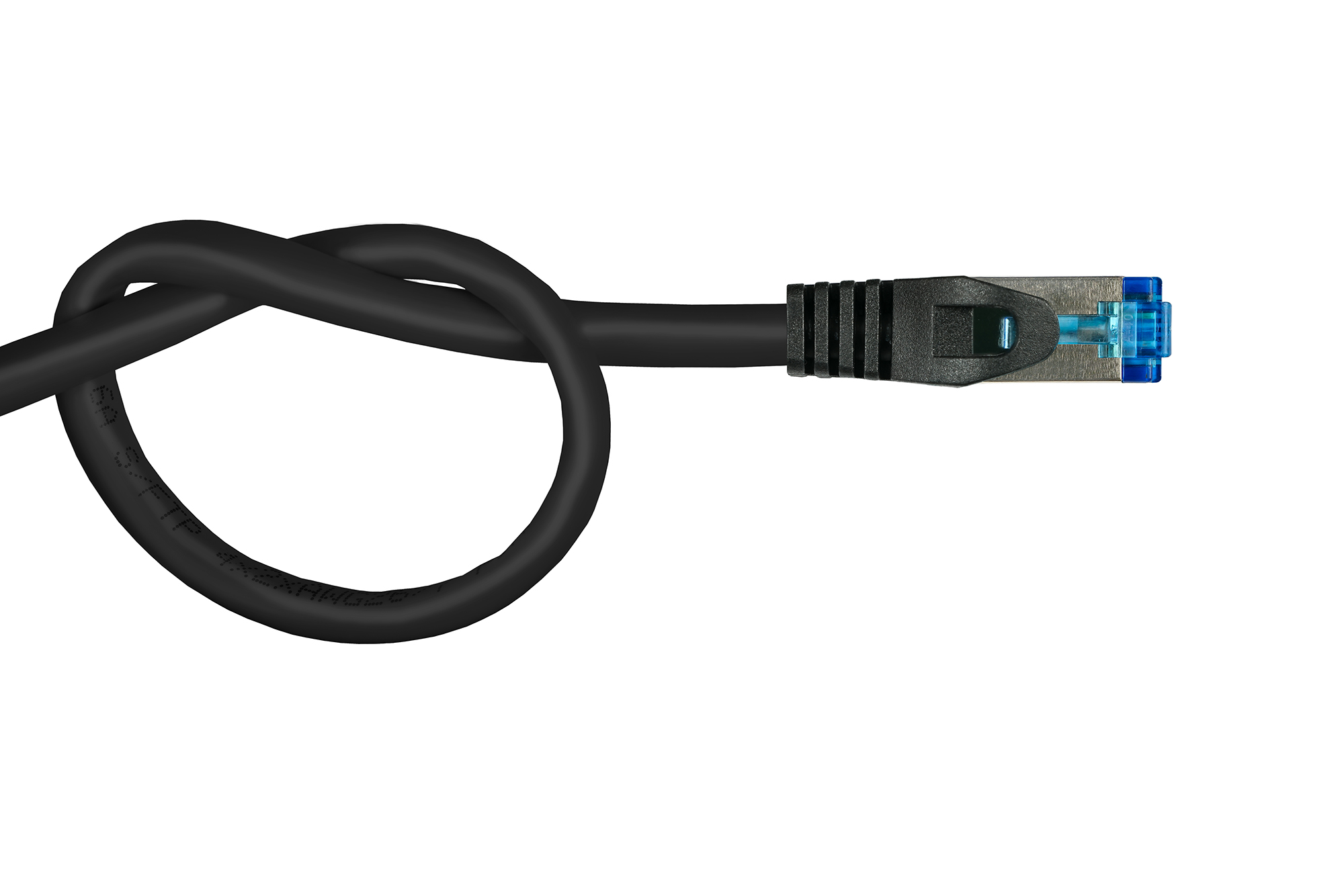 RNS® Patchkabel SmartFLEX, Cat.6A, S/FTP, PiMF, halogenfrei (LSZH), 500MHz, CU, schwarz, 7,5m, Good Connections®