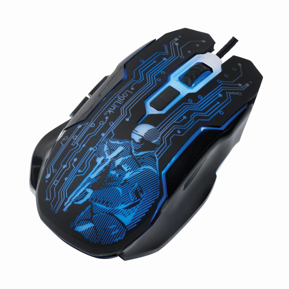 USB Gaming-Maus, 2400 dpi, Schwarz, LogiLink® [ID0137]