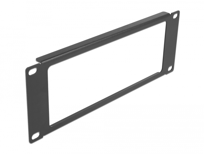 10" Netzwerkschrank Panel mit Öffnung 2 HE schwarz, Delock® [66673]