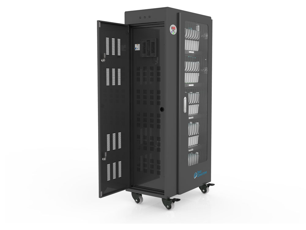 Good Connections® ANTARES T65S Tablet-Ladewagen , UV-C Desinfektion, Sync-Funktion, schwarz