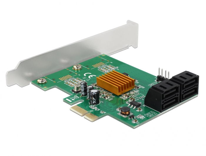 4 Port SATA PCI Express Karte, Delock® [90382]