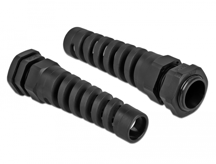 Kabelverschraubung mit Zugentlastung PG16 schwarz, Delock® [60347]