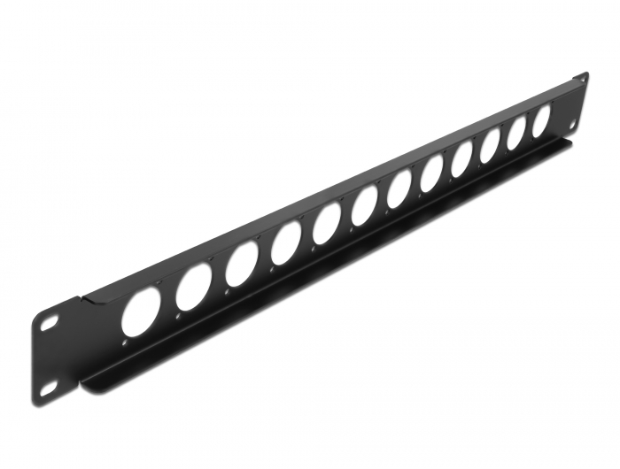 19" D-Typ Patchpanel 12 Port schwarz, Delock® [86500]