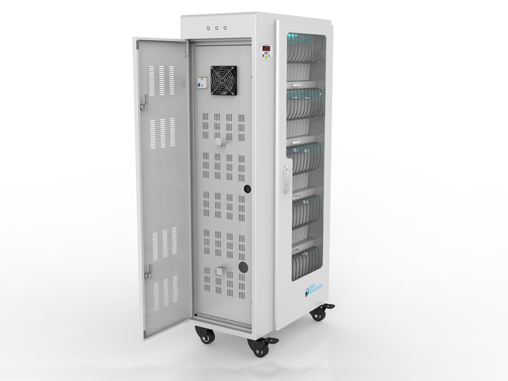 Good Connections® ANTARES T65S Tablet-Ladewagen , UV-C Desinfektion, Sync-Funktion, grau