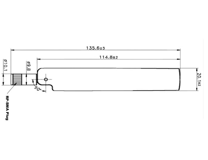 Antenne ZigBee Multi Bluetooth, GSM, LTE, UMTS, WLAN IEE 802.11 b/g/n RP-SMA 1 ca. 4,3 dBi omni Gelenk schwarz, Delock® [88969]