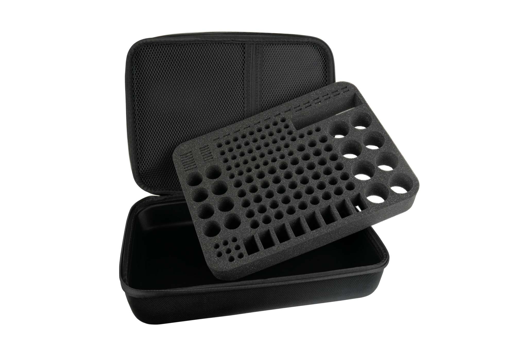 kabelmeister® Batterie Case - Praktische Aufbewahrungstasche für Batterien und Akkus, inkl. Tester