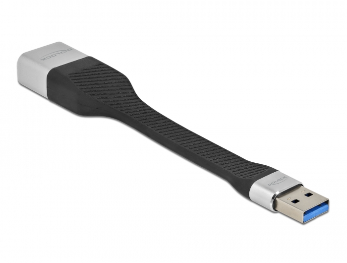 FPC Flachbandkabel USB Typ-A zu Gigabit LAN 10/100/1000 Mbps 13 cm, Delock® [86937]