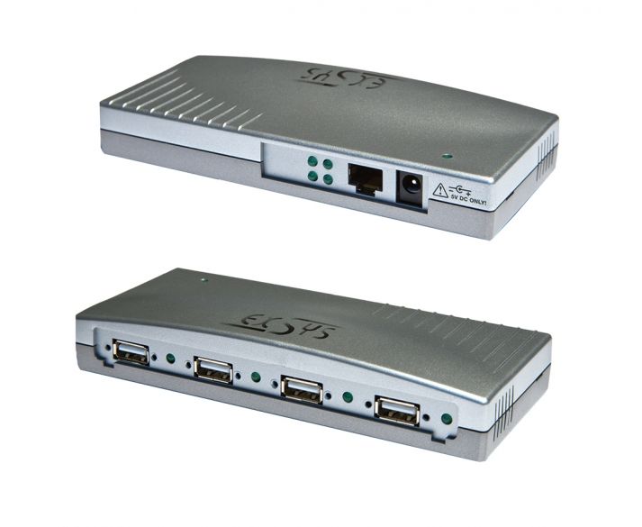 Print Server, Ethernet 1Giga-LAN zu 4 x USB 2.0 Port, Exsys® [EX-6004]