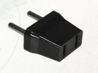 Reiseladeadapter US-Kupplung auf Euro-Stecker, schwarz, Good Connections®