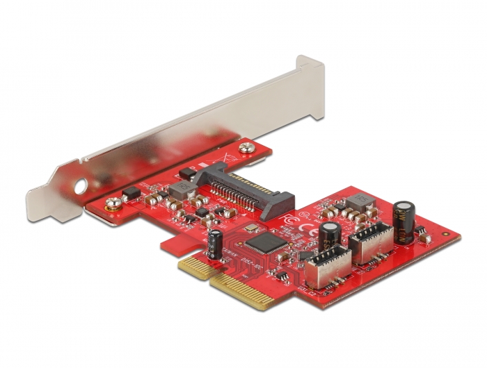 PCI Express Karte zu 2 x intern USB 3.2 Gen 2 Key A 20 Pin Buchse, Delock® [90058]