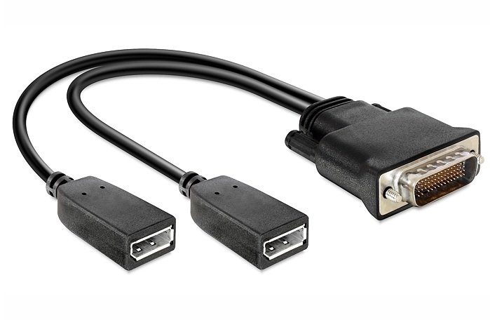 Adapter DMS-59 Stecker > 2 x DP Buchse 25 cm , Delock ® [65354]