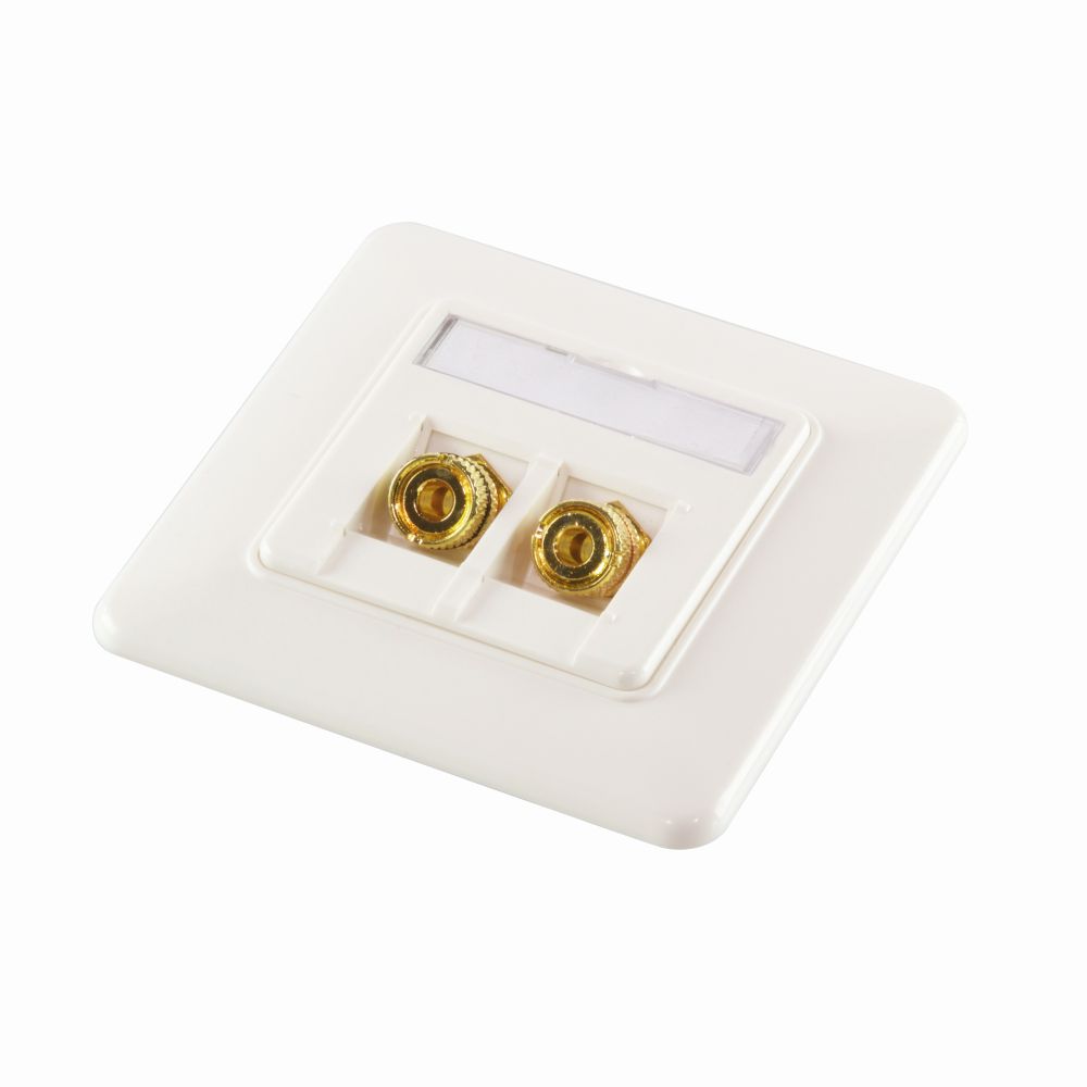 Keystone Verbinder Polklemme an Gewindebuchse - rot, LogiLink® [NK0027]