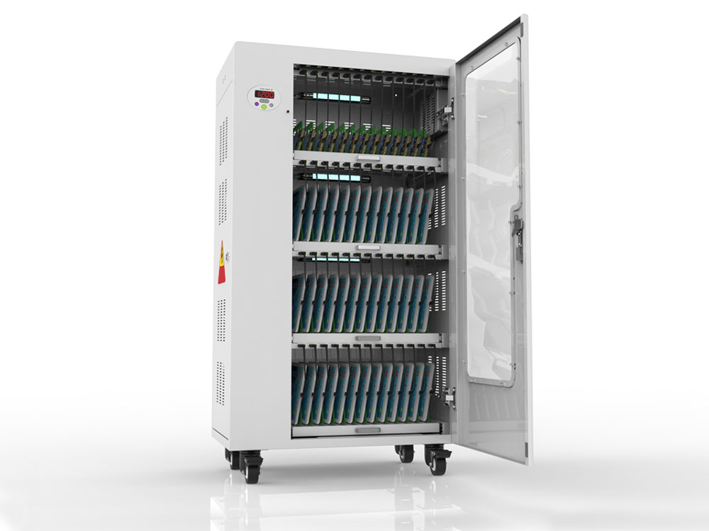 Good Connections® ANTARES T52 Tablet-Ladewagen, UV-C Desinfektion, grau