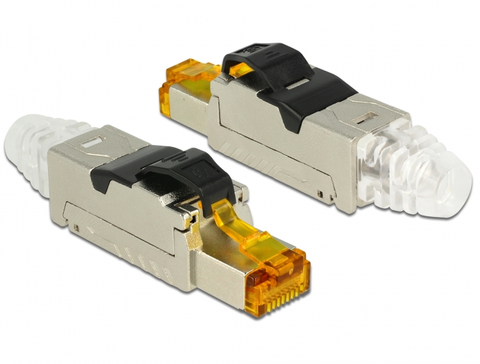 RJ45 Stecker Cat.6A, feldkonfektionierbar, Metall, Delock® [86285]
