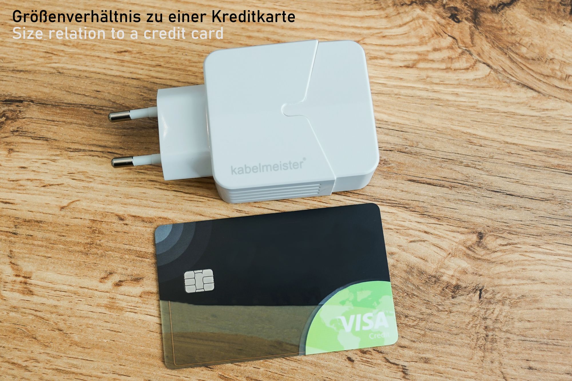 kabelmeister® USB Steckdosenadapter, 4x USB-A Port, 22W, weiß