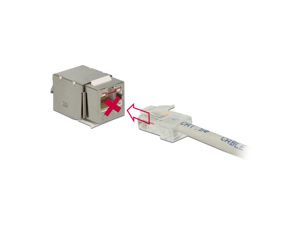 Keystone Modul RJ45 Secure Cat.6 an LSA, Delock® [86404]