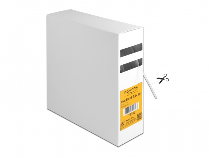 Schrumpfschlauch Box 15 m x 1,2 mm transparent, Delock® [19932]