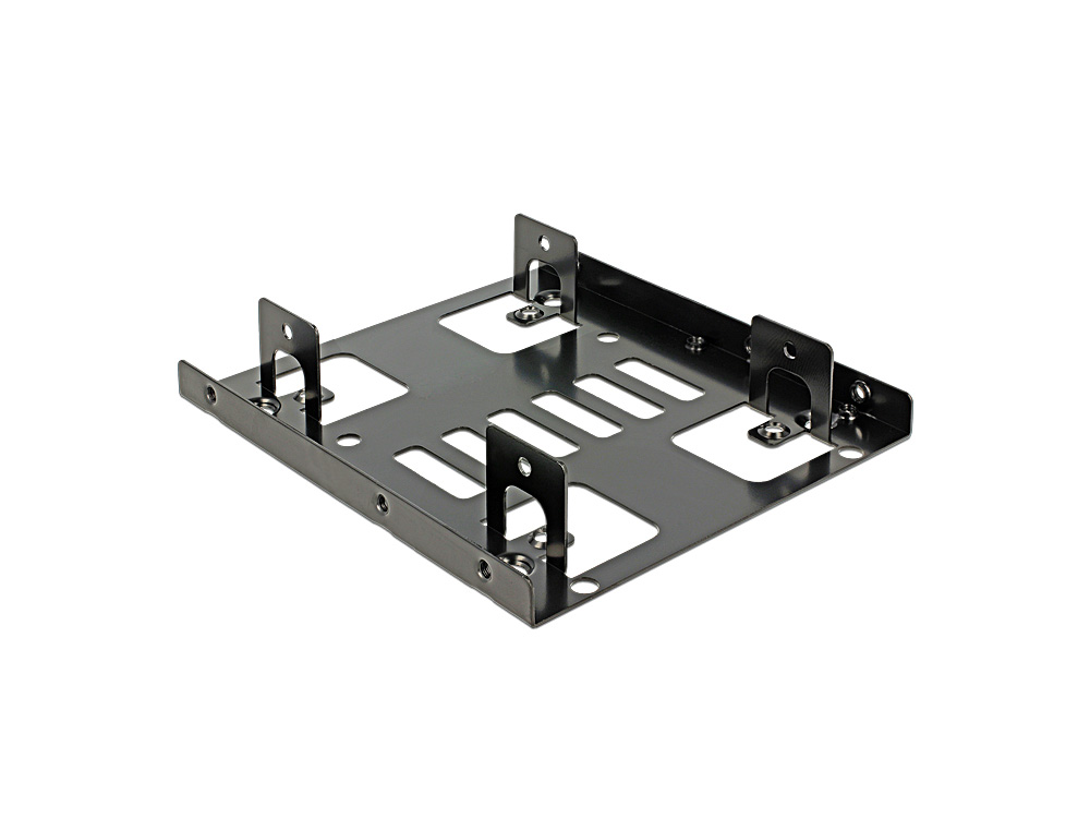 Festplatten Einbaurahmen, 2x 2,5" HDD auf 3,5", Metall, Delock® [18210]