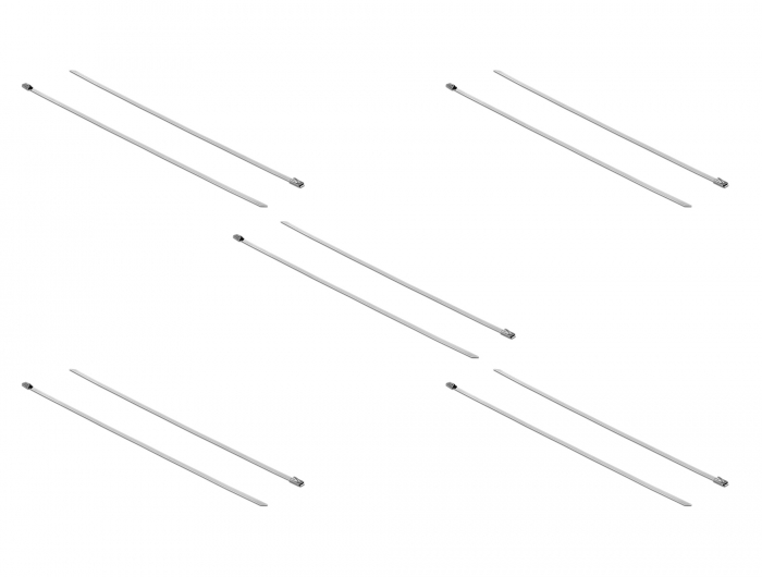 Edelstahlkabelbinder L 500 x B 4,6 mm 10 Stück, Delock® [18770]