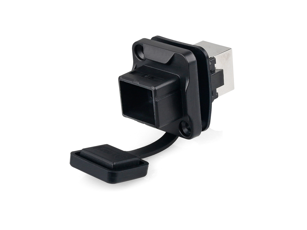 Industrie-Steckverbinder S6 - RJ45 Durchführungskupplung, RJ45 Buchse beidseitig, Good Connections®