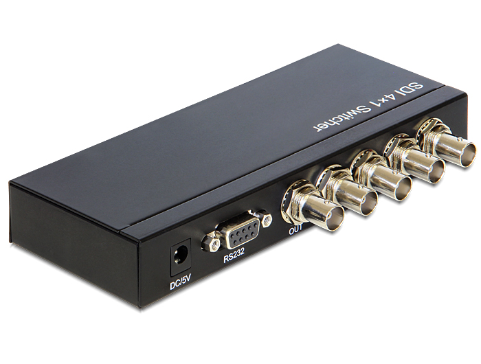 3G-SDI Switch 4 in an 1 out, Delock® [93251]