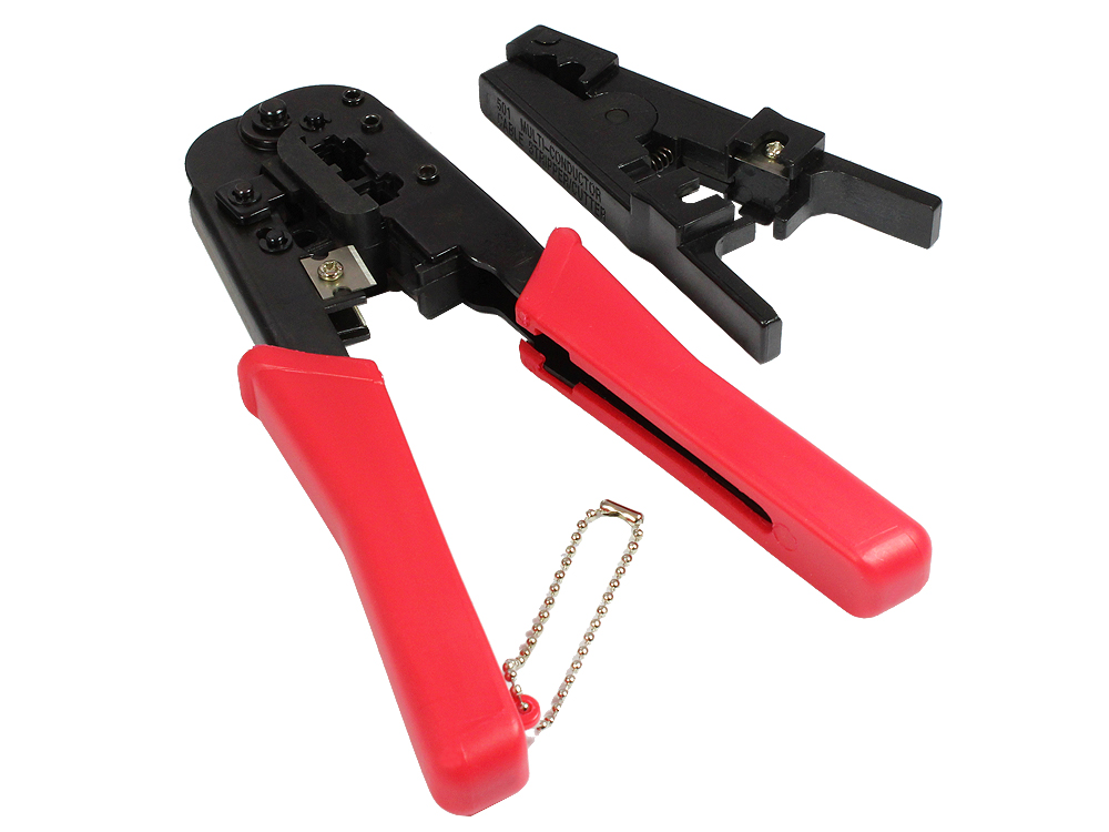 Universal Netzwerk Werkzeug Kit 6 in 1, inkl. 20x RJ45 Stecker/-Knickschutztüllen, Good Connections®