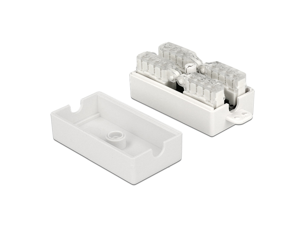 Verbinder für Netzwerkkabel Cat.6 UTP LSA werkzeugfrei, weiß, Delock® [86167]