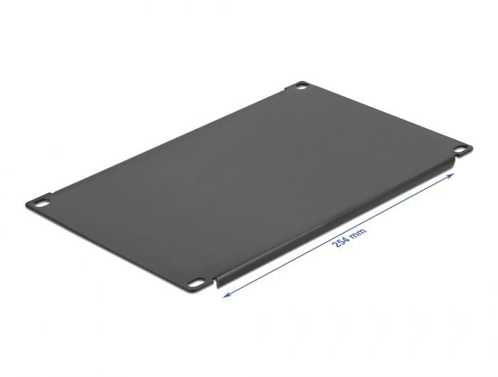 10" Netzwerkschrank Blindabdeckung 4 HE schwarz, Delock® [66663]
