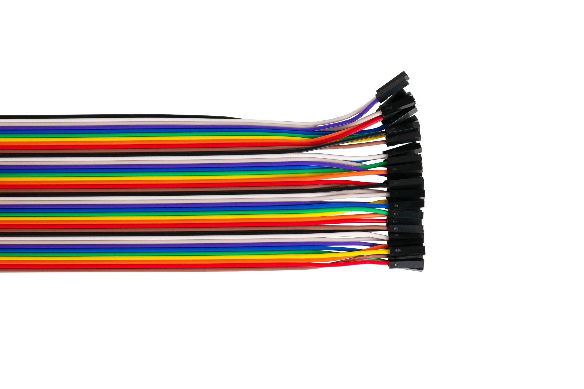 kabelmeister® Jumper Wire 40-Pin trennbare Adern für Arduino, Raspberry Pi etc., Buchse an Buchse, AWG28, 20cm