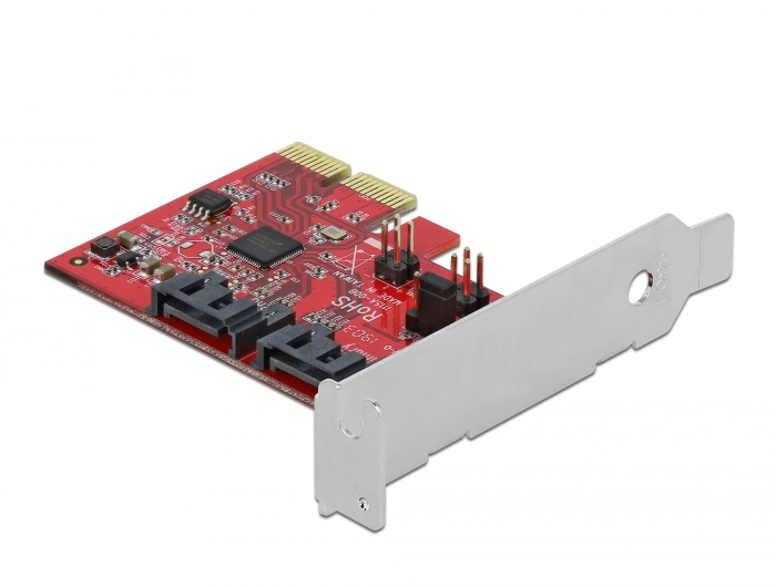 2 Port SATA PCI Express Karte mit RAID 1 - Spiegelung bestehender Daten, Delock® [90406]