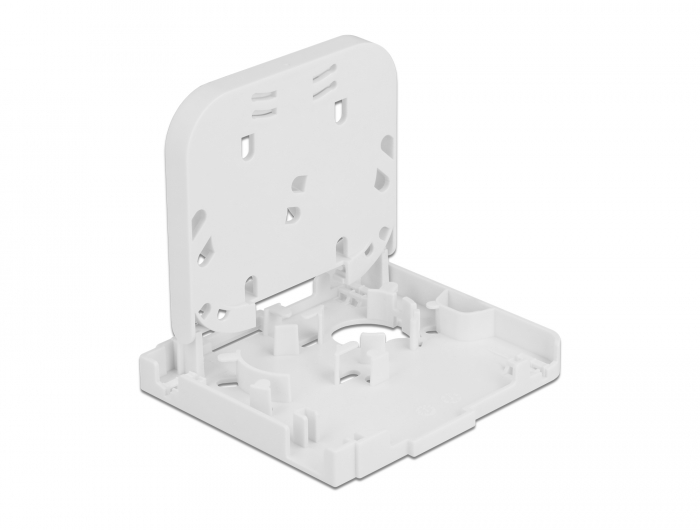 LWL Anschlussdose zur Wandmontage für 1 x SC Simplex oder LC Duplex weiß, Delock® [86844]