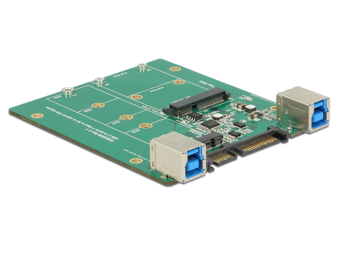 Konverter SATA / USB 3.1 Typ-B Buchse an M.2 / mSATA Slot, Delock® [62732]