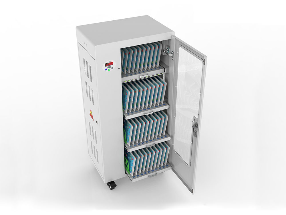 Good Connections® ANTARES T40 Tablet-Ladewagen, UV-C Desinfektion, grau