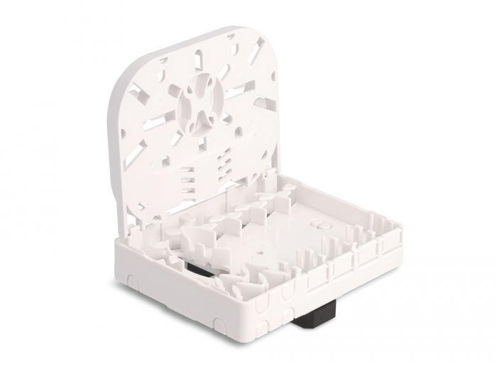 LWL Anschlussdose für Hutschiene 4 x SC Simplex oder LC Duplex weiß, Delock® [87141]