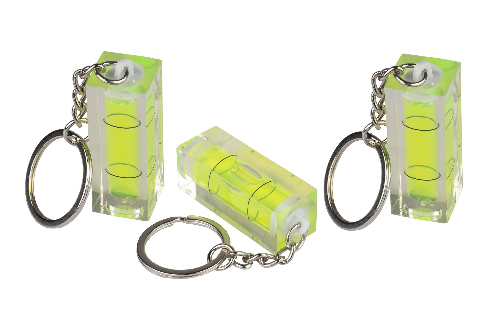 kabelmeister® Wasserwaage mit Schlüsselanhänger - 3er-Set