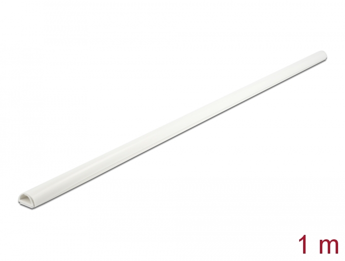 Kabelkanal Mini selbstschließend selbstklebend 15 x 11 mm - Länge 1 m weiß, Delock® [20719]