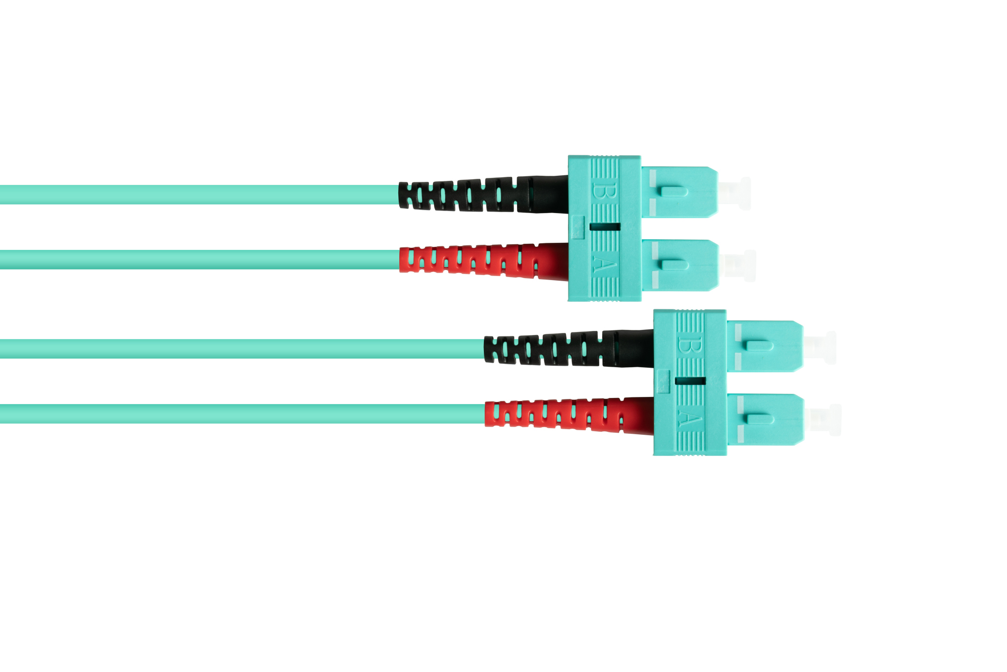 Patchkabel LWL Duplex OM3 (Multimode, 50/125) SC/SC, LSZH, austauschbare Polarität, 3m, Good Connections®